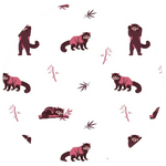 Bubble Baby Red Panda | Adult Long Sleeve Henley - 
