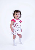 Red Panda | Flutter Bodysuit Dress - Sleeve, Baby & Toddler Clothing, Red, Pink, Dress | Everetts Place