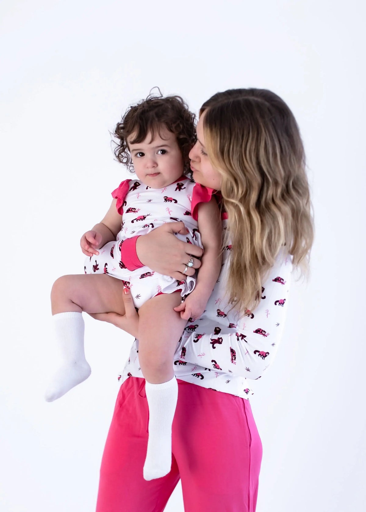 Bubble Baby Red Panda | Flutter Bodysuit Dress - 