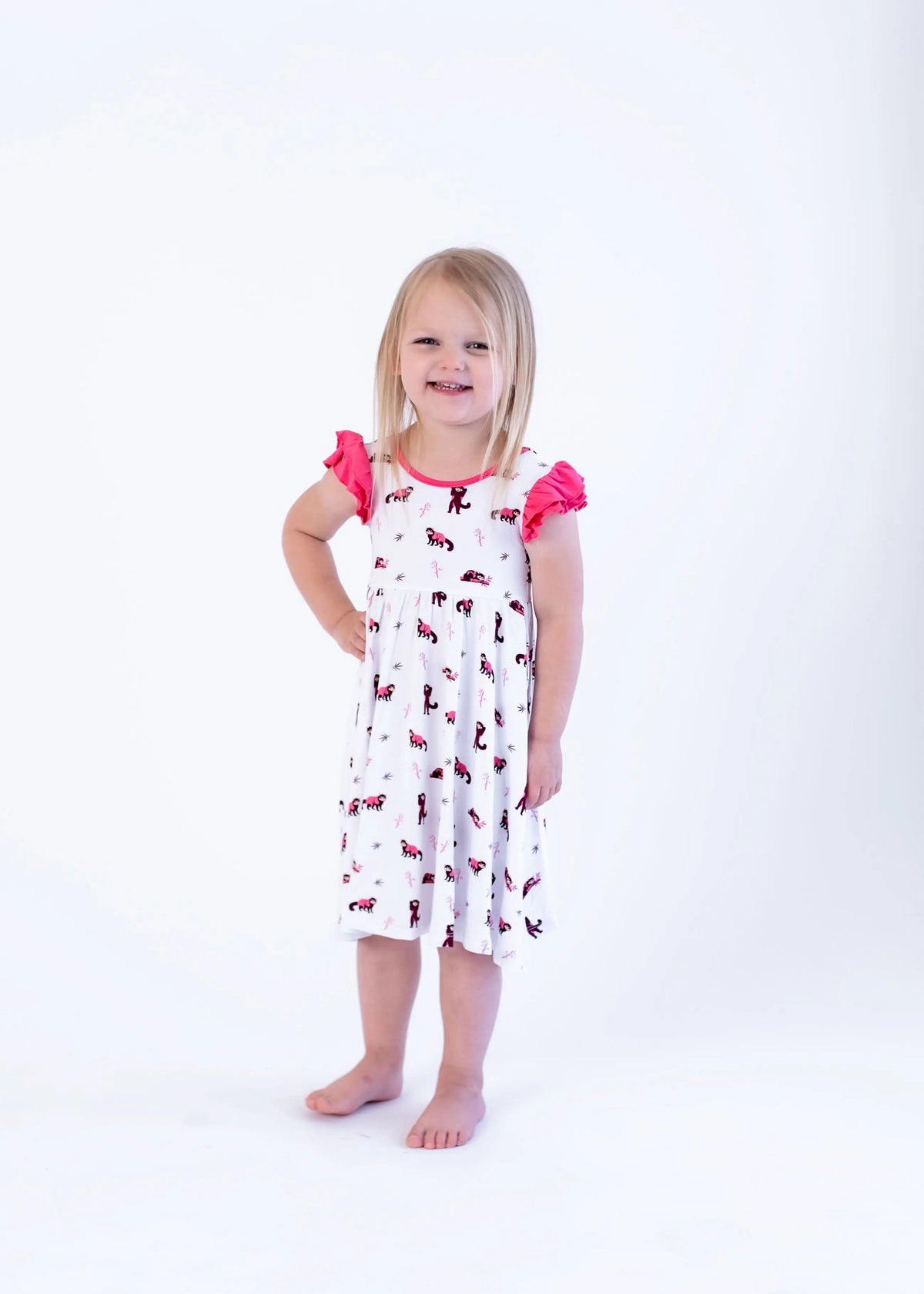 Red Panda | Toddler Flutter Dress - Baby & Toddler Clothing, Red, Dress, Pink, Child | Everetts Place