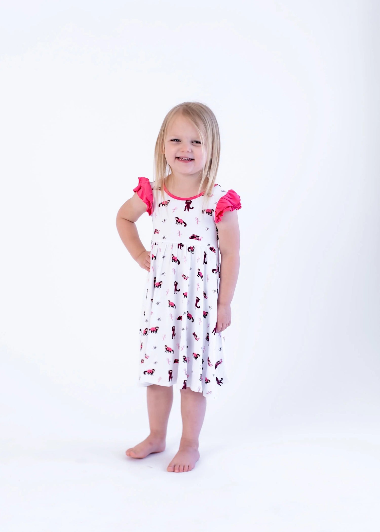 Red Panda | Toddler Flutter Dress - Baby & Toddler Clothing, Red, Dress, Pink, Child | Everetts Place