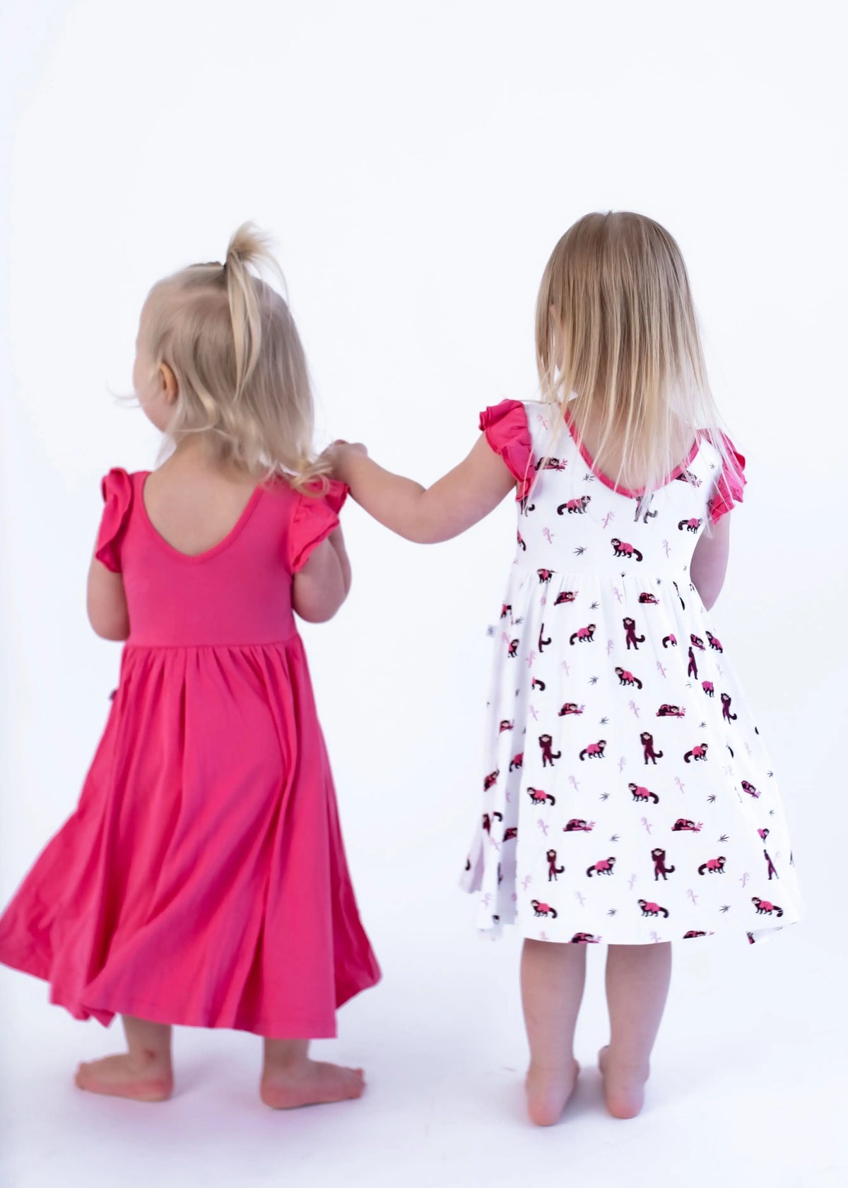 Bubble Baby Red Panda | Toddler Flutter Dress - 