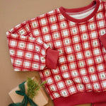Red Plaid Christmas Tree Crewneck Sweatshirt Little Joy Co. Everetts Place Boutique