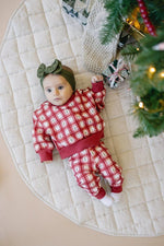 Little Joy Co. Red Plaid Christmas Tree Joggers - Everetts Place Boutique - 