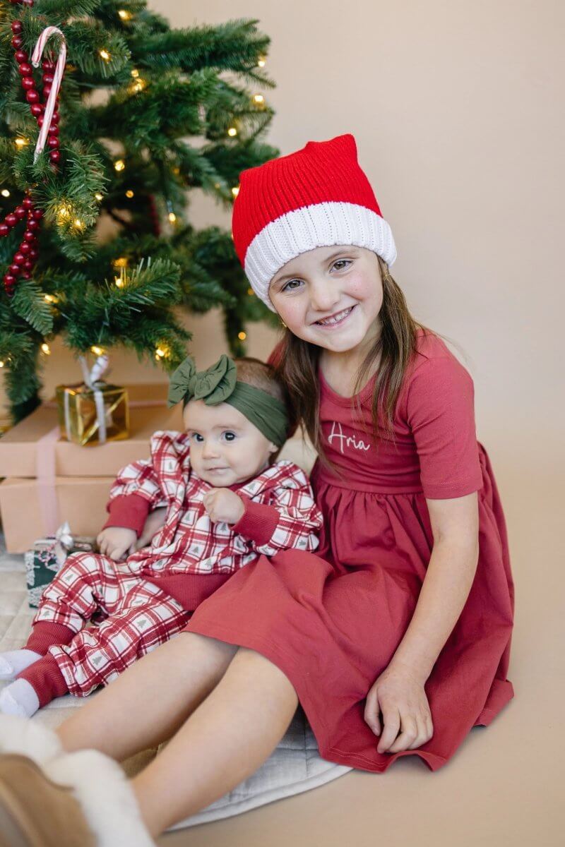 Little Joy Co. Red Plaid Christmas Tree Joggers - Everetts Place Boutique - 