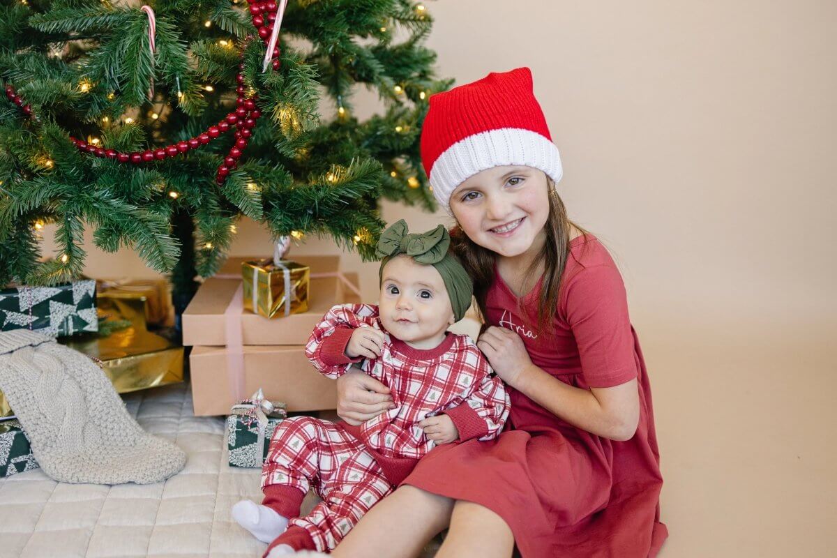 Little Joy Co. Red Plaid Christmas Tree Joggers - Everetts Place Boutique - 