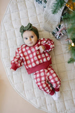 Little Joy Co. Red Plaid Christmas Tree Joggers - Everetts Place Boutique - 