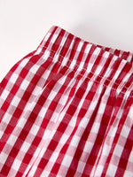 Rylee Faith Designs Red Plaid Smocked Church Christ Bishop Christening Boys Set - Apparel & Accessories > Clothing > Outfit Sets Outfit