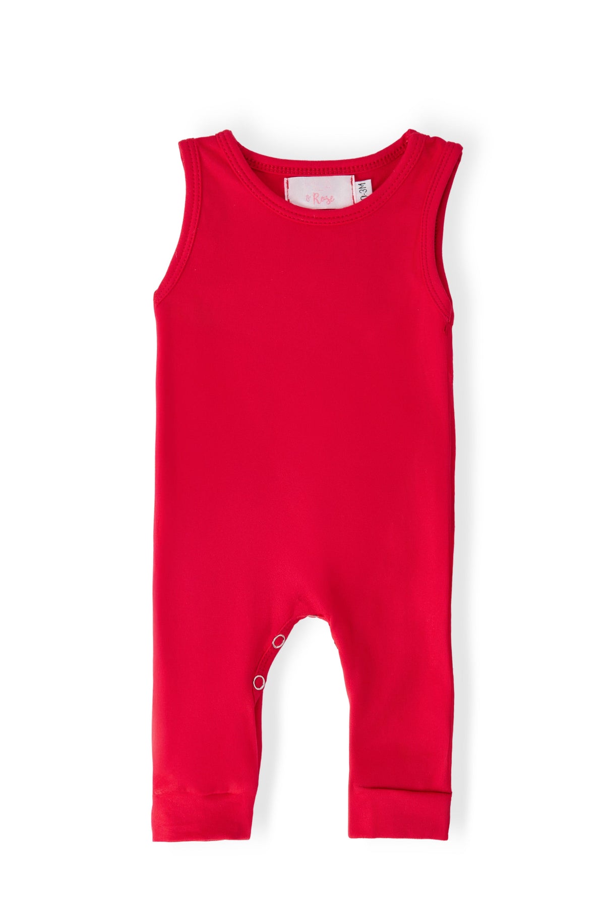 Mila & Rose baby red tank one-piece jogger