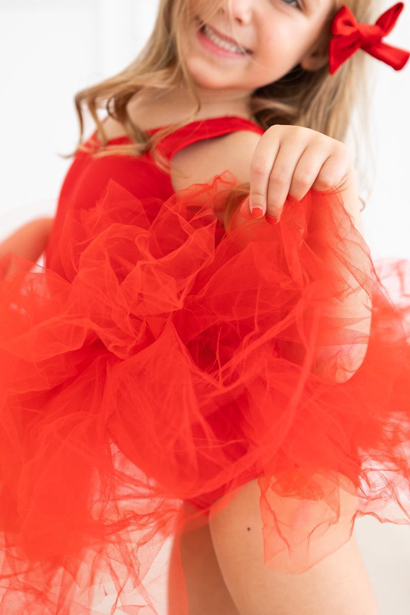 Mila & Rose ® Red Tank Tutu Leotard For Girls Ballet Class Dresses - Everetts Place Boutique - 