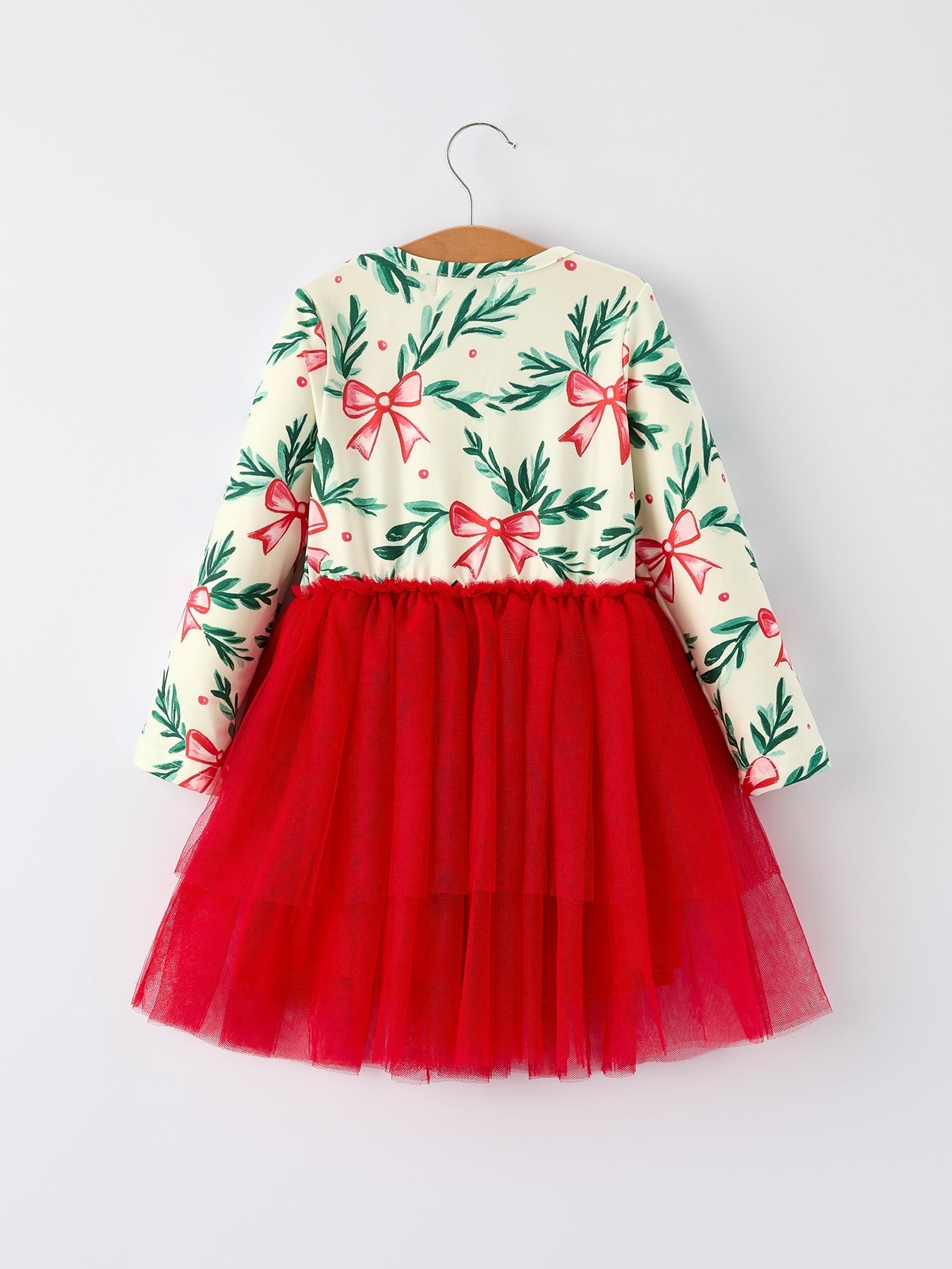 Red Tulle Skirt Christmas Tutu Dress With Holly Print Rylee Faith Designs Everetts Place: Online Boutique