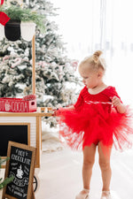 Red Tutu Leotard For Little Dancers With Full Fluffy Layers Mila & Rose ® Everetts Place: Online Boutique