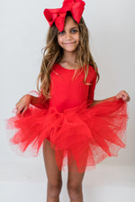 Red Tutu Leotard For Little Dancers With Full Fluffy Layers Mila & Rose ® Everetts Place: Online Boutique