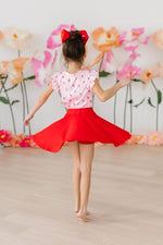 Mila & Rose ® Red Twirl Skort With Attached Shorts For Girls Everyday Wear - Everetts Place Boutique - 