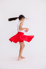 Mila & Rose ® Red Twirl Skort With Attached Shorts For Girls Everyday Wear - Everetts Place Boutique - 