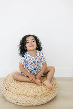 Little Joy Co. Red White And Blooms 2 Piece Bamboo Pajama Set For Sleep - Apparel & Accessories > Clothing > Baby & Toddler Clothing > Baby & Toddler Sleepwear