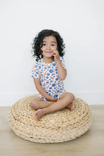 Little Joy Co. Red White And Blooms 2 Piece Bamboo Pajama Set For Sleep - Apparel & Accessories > Clothing > Baby & Toddler Clothing > Baby & Toddler Sleepwear