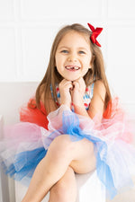 Mila & Rose ® Red White Cute Tank Tutu Leotard For Girls Dancewear - Everetts Place Boutique - 