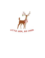 Finn Emma Toddler Graphic Tee Little Deer Big Cheer 100 Percent Organic Cotton Festive Gift Idea Finn + Emma 