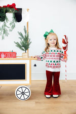 Mila & Rose ® Reindeer Kisses Sweater Cozy Christmas Knit For Holidays - Everetts Place Boutique - 