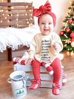Little Joy Co. Reindeer Names Sweatshirt Romper - Everetts Place Boutique - 