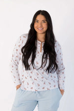 Reindeer | Adult Henley - Sleeve, Dress shirt, Sweater, Button, Pattern | Everetts Place
