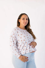 Reindeer | Adult Long Sleeve Lounge Top - Sleeve, Shoulder, Neck, Waist, Abdomen | Everetts Place