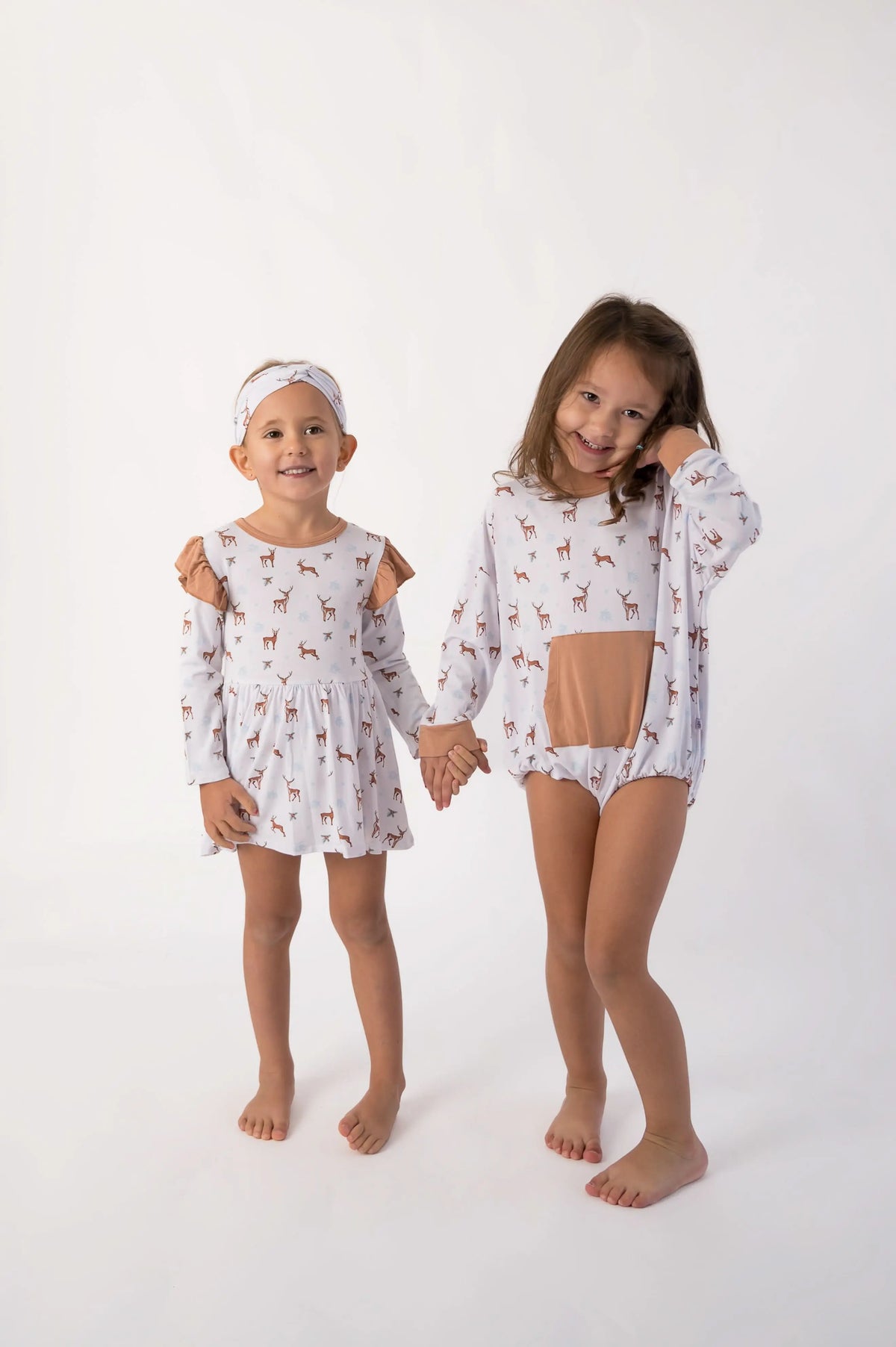 Bubble Baby Reindeer | Long Sleeve Bubble Romper - 