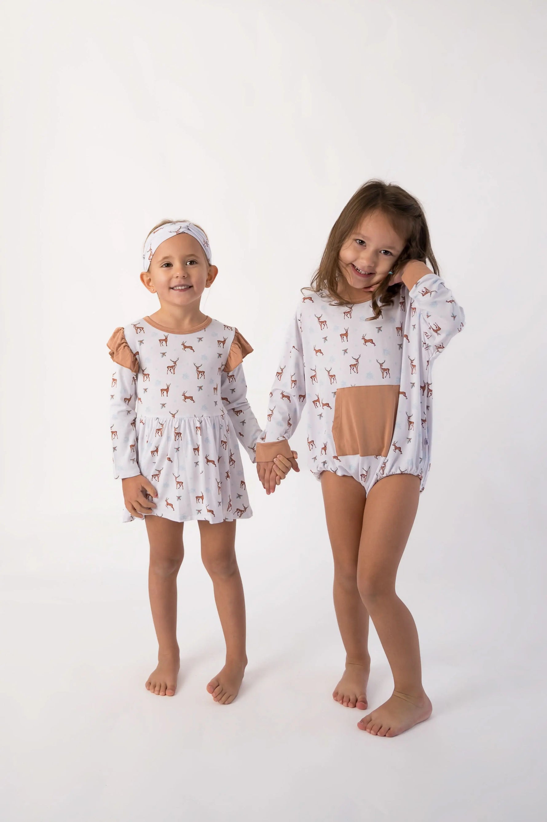 Bubble Baby Reindeer | Long Sleeve Bubble Romper - 