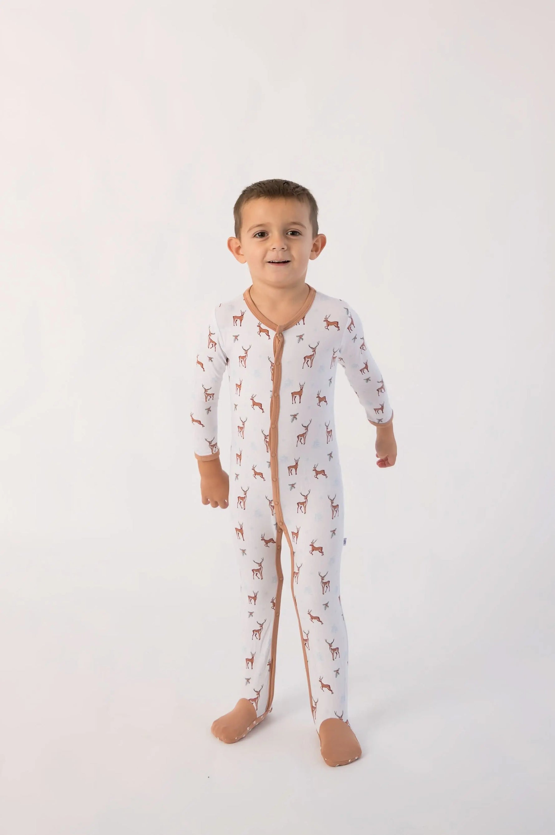 Bubble Baby Reindeer | Snap Footie - 
