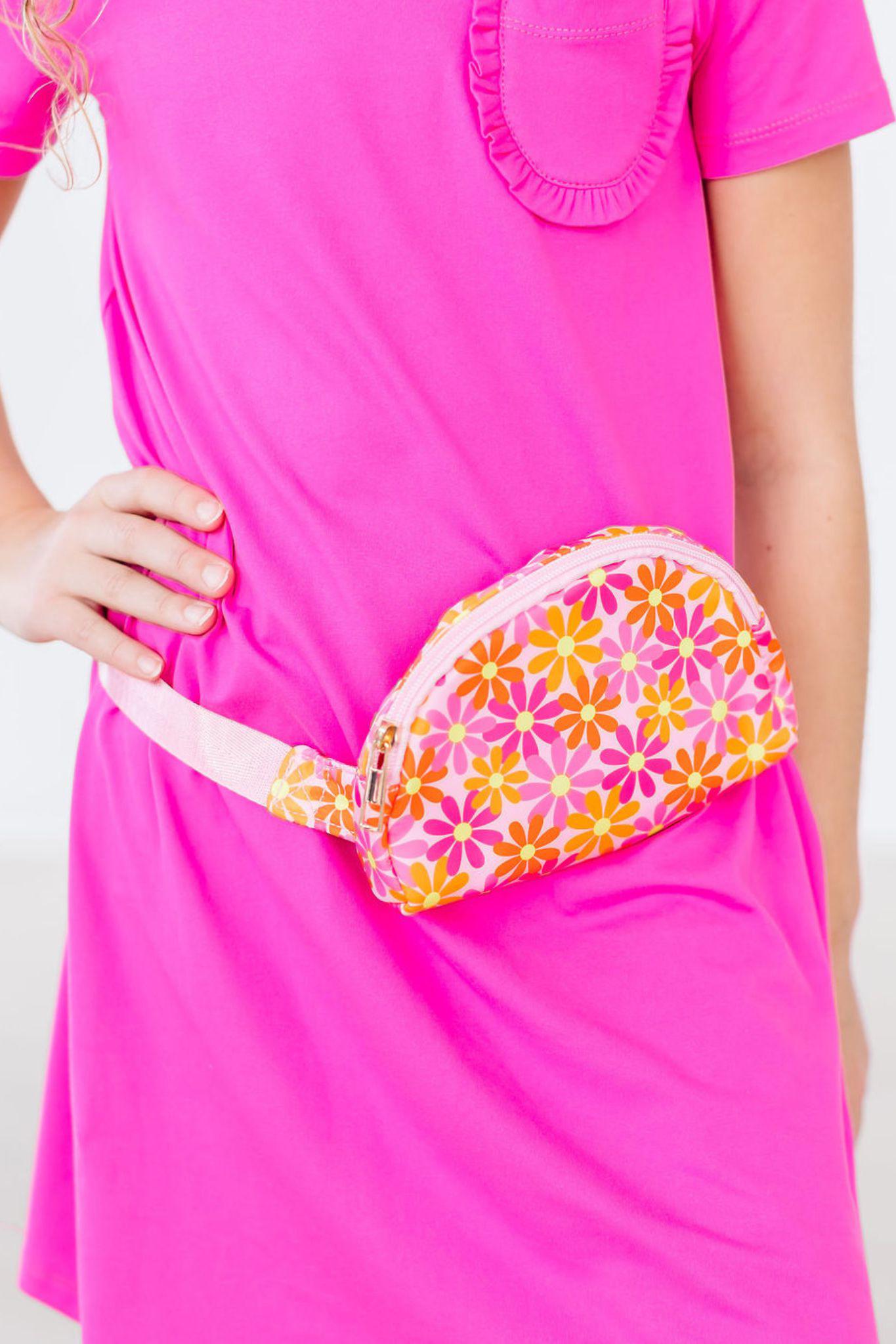 Retro Daisies Belt Bag For Kids By Mila Rose Boutique Mila & Rose ® Everetts Place: Online Boutique