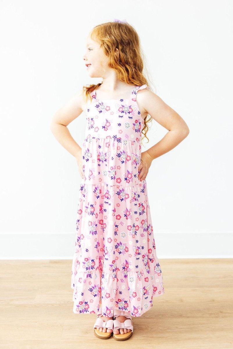 Mila & Rose ® Retro Daydream Ruffle Maxi Dress Mila and Rose Collection - Everetts Place Boutique - 
