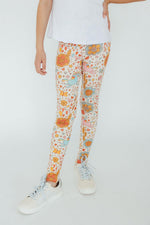 Mila & Rose Retro Unicorns organic baby leggings