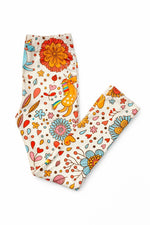 Retro Unicorns Leggings - Orange, Nightwear, Pajamas, Pattern, Motif | Everetts Place