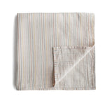 Mushie Organic Cotton Muslin Swaddle Blanket for Baby Cuddling and Nursing - Baby & Toddler > Swaddling & Receiving Blankets Swaddle