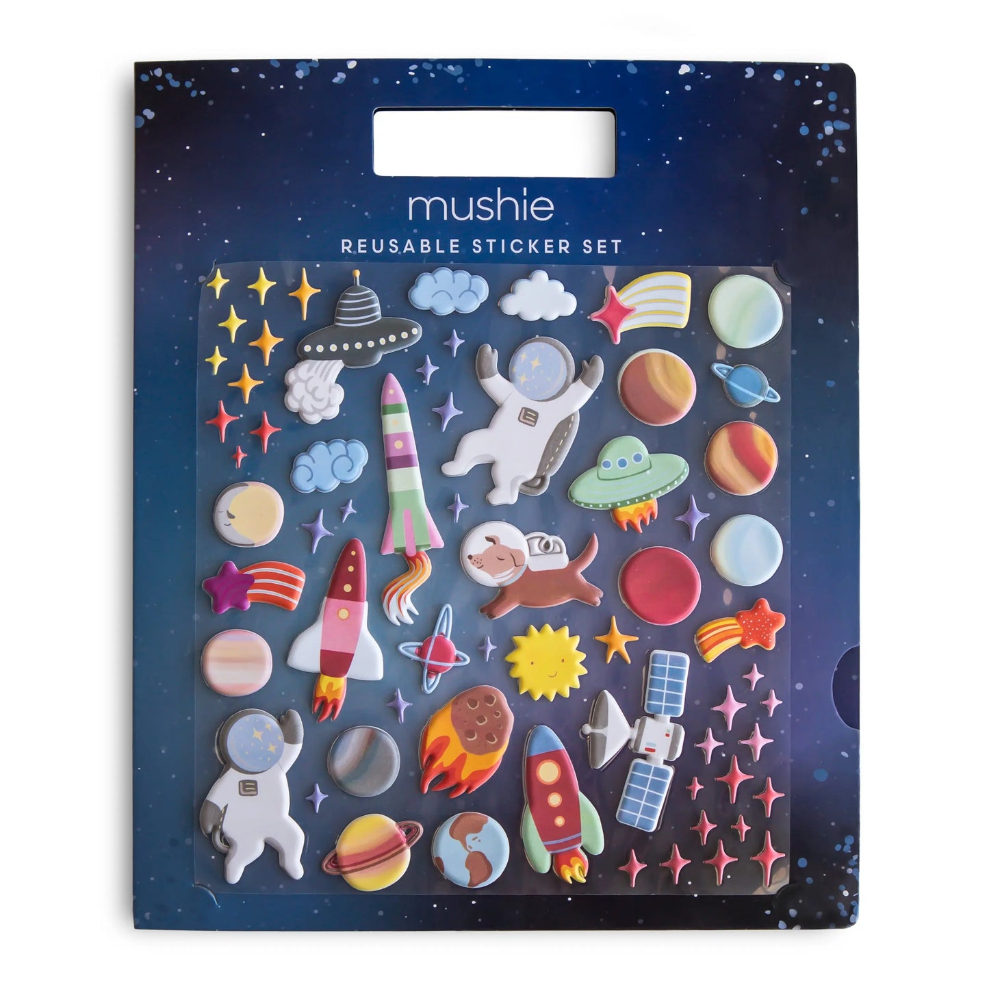 Reusable Space Sticker Set for Imaginative Storytelling and Creative Play Mushie