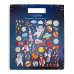 Mushie Reusable Space Sticker Set for Imaginative Storytelling and Creative Play - Arts & Entertainment > Hobbies & Creative Arts > Arts & Crafts > Art & Crafting Materials > Embellishments & Trims > Decorative Stickers Sticker Set