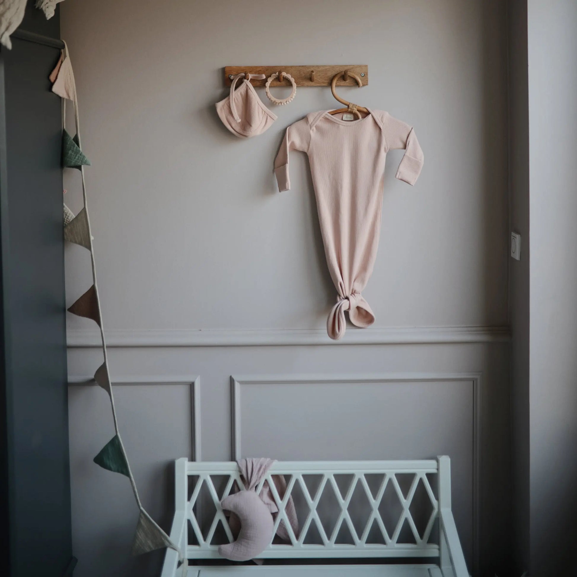 Ribbed Baby Bonnet Made with Organic Cotton for Warmth and Comfort Mushie Everetts Place: Online Boutique