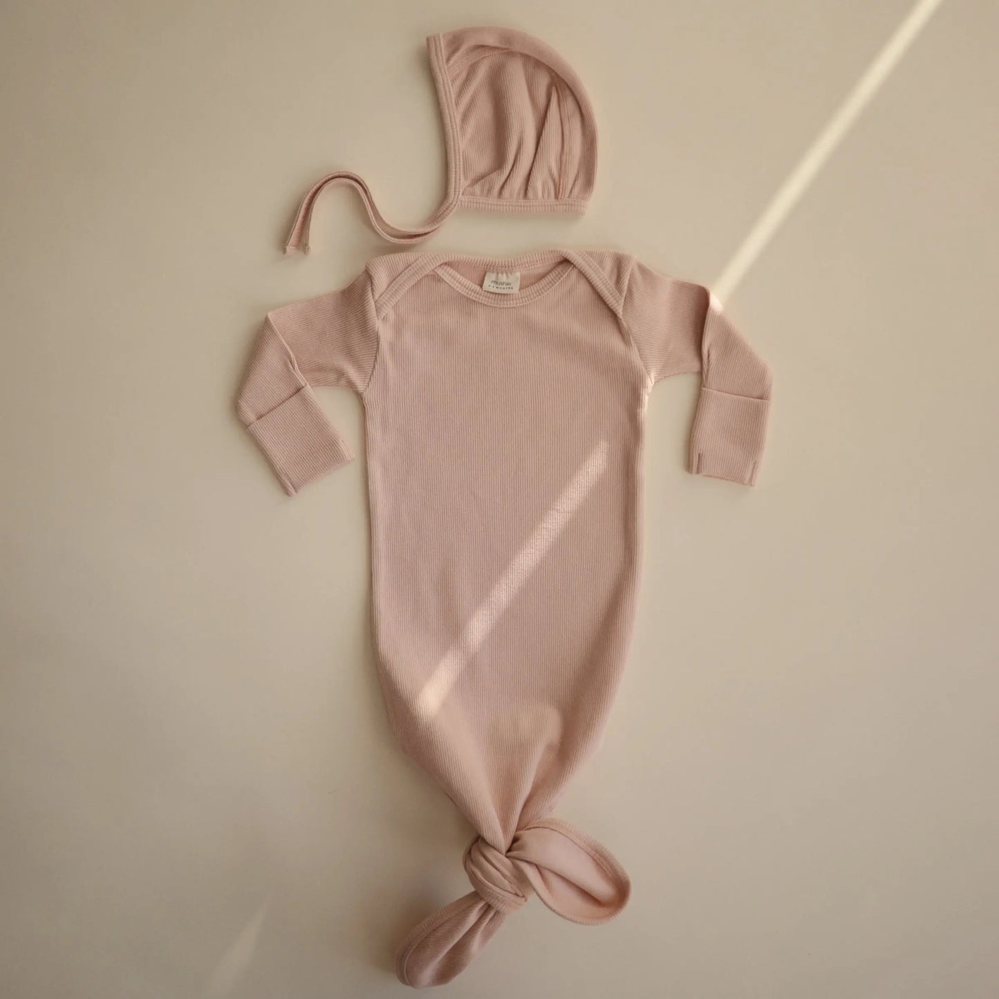 Ribbed Baby Bonnet Made with Organic Cotton for Warmth and Comfort Mushie Everetts Place: Online Boutique
