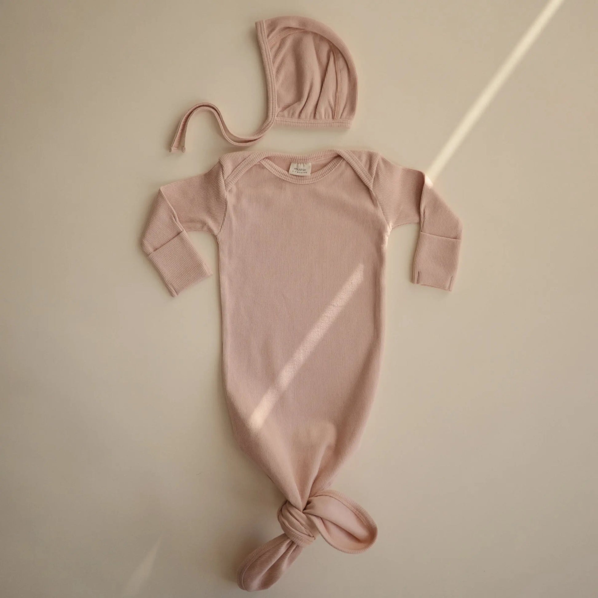 Ribbed Baby Bonnet Made with Organic Cotton for Warmth and Comfort Mushie Everetts Place: Online Boutique