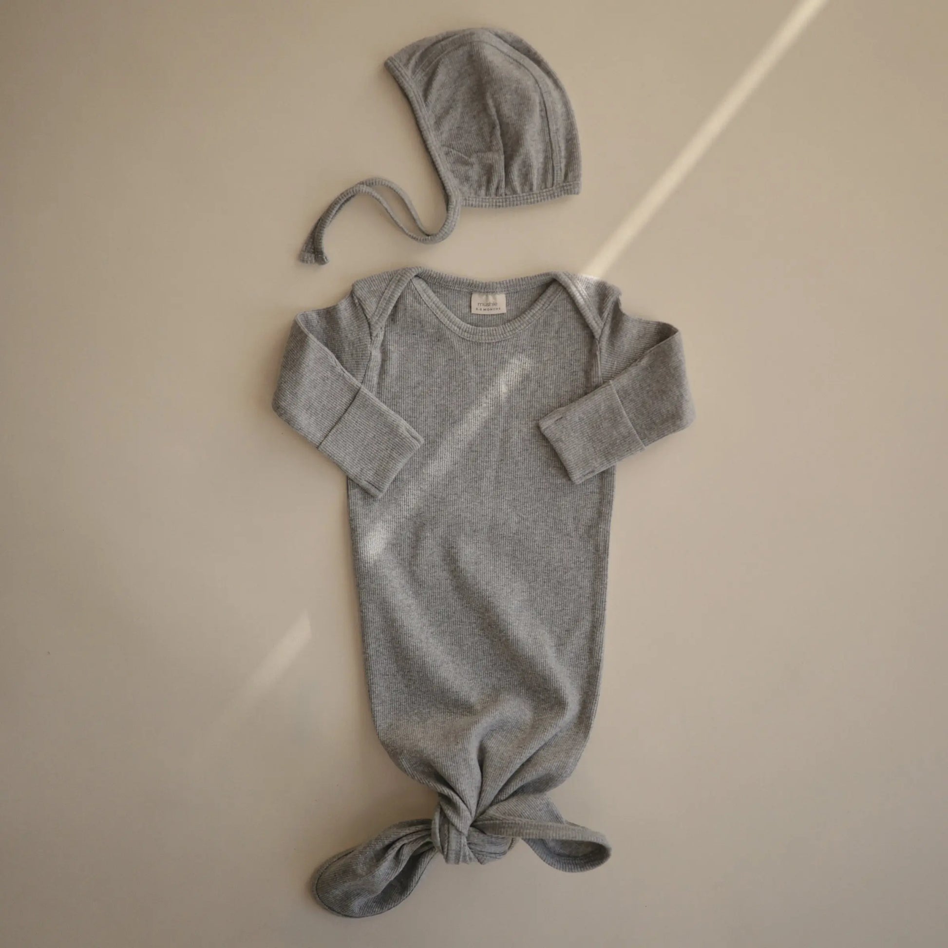 Ribbed Baby Bonnet Made with Organic Cotton for Warmth and Comfort Mushie Everetts Place: Online Boutique