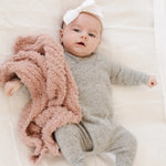 Ribbed Bamboni Mini Blankets Soft Baby Blanket by Saranoni Saranoni Everetts Place Boutique