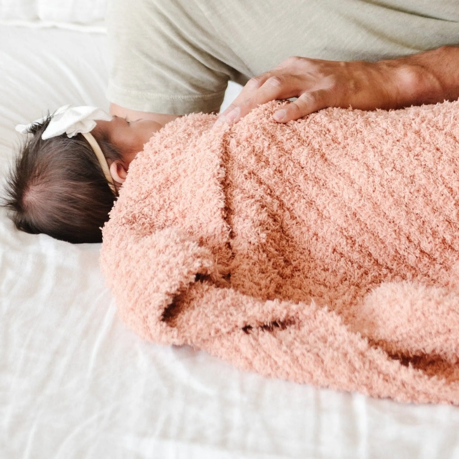 Ribbed Bamboni Mini Blankets Soft Baby Blanket by Saranoni Saranoni Everetts Place Boutique 25.00