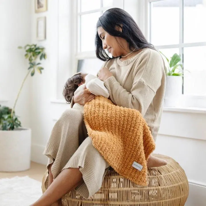 Ribbed Bamboni Mini Blankets Soft Baby Blanket by Saranoni Saranoni Everetts Place Boutique