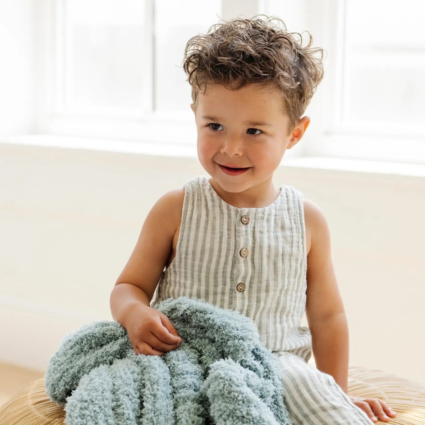 Ribbed Bamboni Mini Blankets Soft Baby Blanket by Saranoni Saranoni Everetts Place Boutique