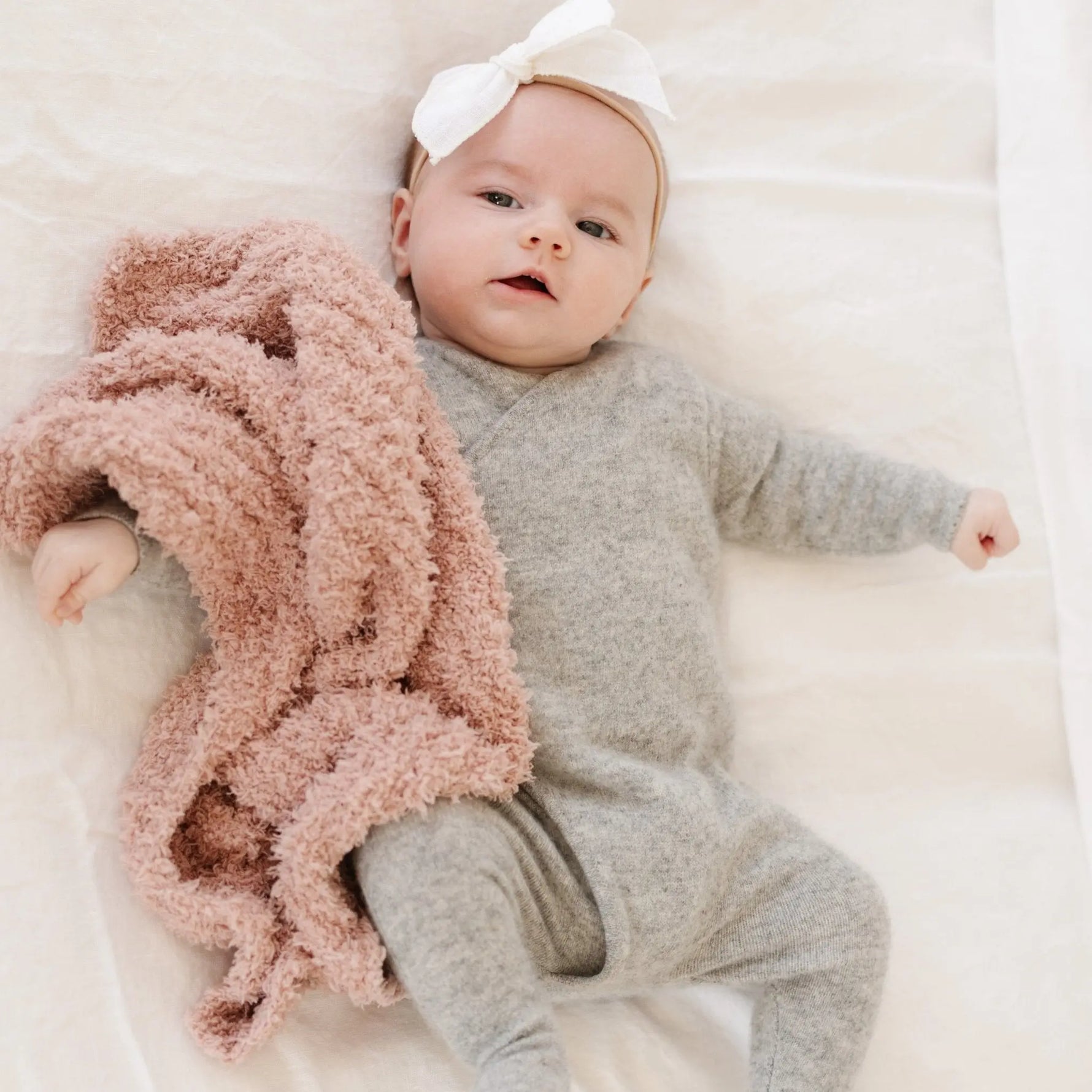 Ribbed Bamboni Mini Blankets Soft Baby Blanket by Saranoni Saranoni Everetts Place Boutique 25.00