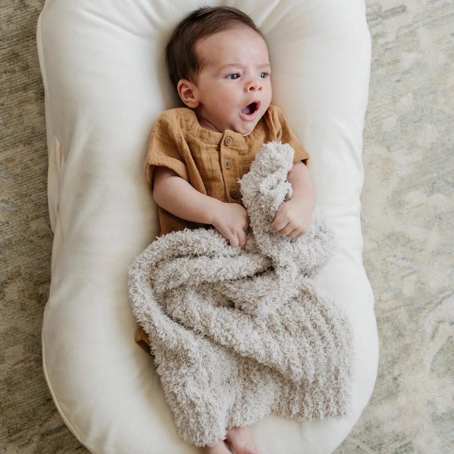 Ribbed Bamboni Mini Blankets Soft Baby Blanket by Saranoni Saranoni Everetts Place Boutique