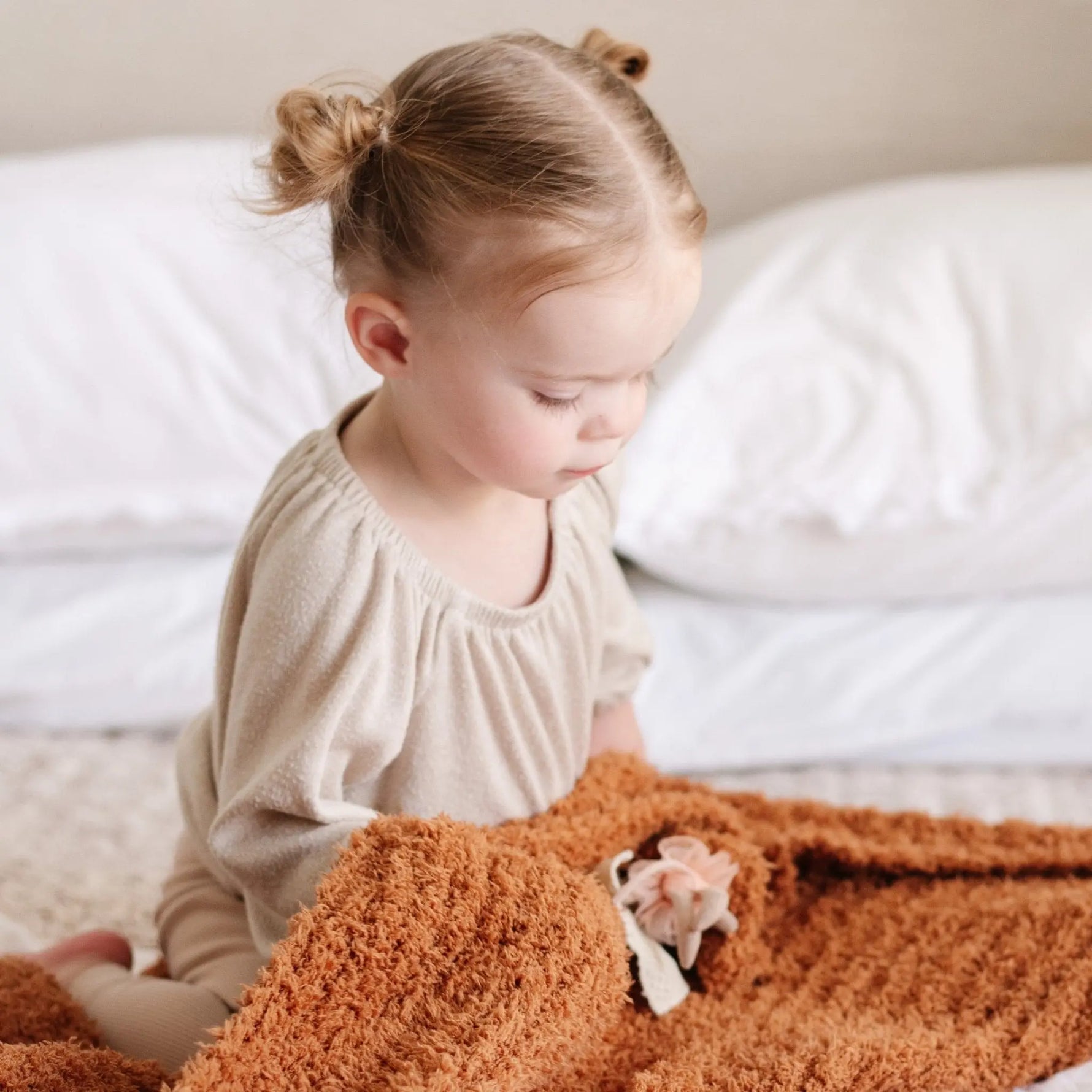 Ribbed Bamboni Mini Blankets Soft Baby Blanket by Saranoni Saranoni Everetts Place Boutique