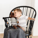Ribbed Bamboni Mini Blankets Soft Baby Blanket by Saranoni Saranoni Everetts Place Boutique 25.00