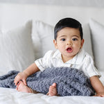 Ribbed Bamboni Mini Blankets Soft Baby Blanket by Saranoni Saranoni Everetts Place Boutique